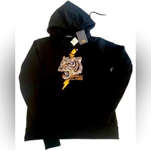 NWT Cavalli Class Logo Hoodie with Tiger – Runs VERY Small – Fits Women S/M